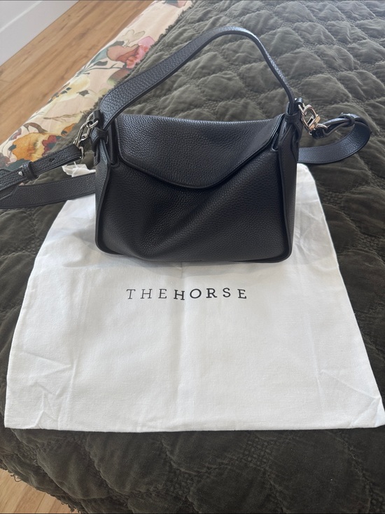 The Horse Handbags - The Horse Black Pebbled Leather Bag